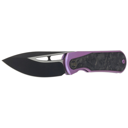 Nóż składany WE Knife Baloo Purple Titanium / Shredded Carbon Fiber, Black Stonewashed CPM 20CV by Ostap Hel (WE21033-3)