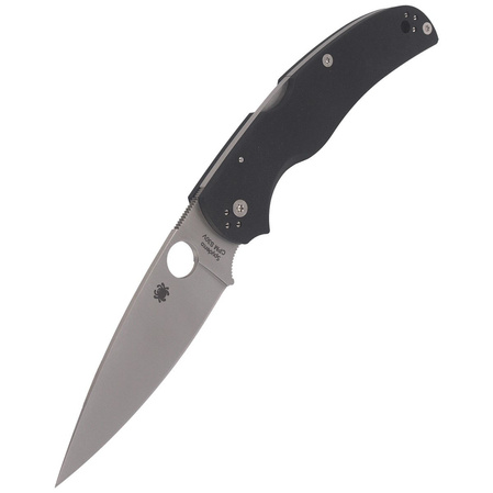 Spyderco Native Chief G10 Black, Satin Plain CPM S30V by Sal, Eric Glesser (C244GP)