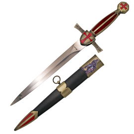 Sztylet Decor Habitat Templar Dagger Bronze/Gold ABS, Satin Stainless Steel (S0299)