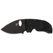 Spyderco Native 5 FRN Black/Black Blade PlainEdge Knife (C41PBBK5)