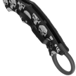 Fox The Skull Karambit Knife Black Aluminum, Black N690Co (FX-599 ALB-5)