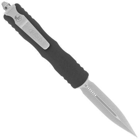 Nóż automatyczny OTF Microtech Dirac D/E Black Aluminium, Satin M390 by Tony Marfione (225-4)