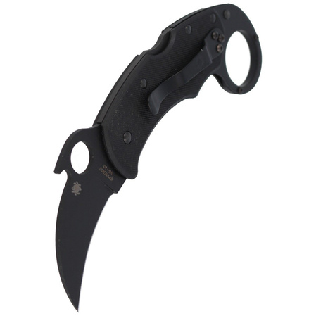 Spyderco Karahawk G-10 All Black Karambit (C170GBBKP)