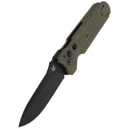 Nóż automatyczny Fox Predator II 2F Full Auto OD Green FRN, Black Idroglider N690Co (FX-448 OD)