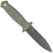 Demko Armiger 4 Spear Point Knife OD Green TPR, Black Powder Coated 80CrV2 by Andrew Demko (ARM4-80CrV2-OD-SPR)