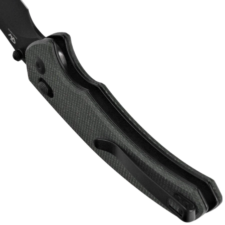 Civivi Sixgill Knife Green Canvas Micarta, Black Stonewashed Nitro-V by Gavko Knives (C24050-3)