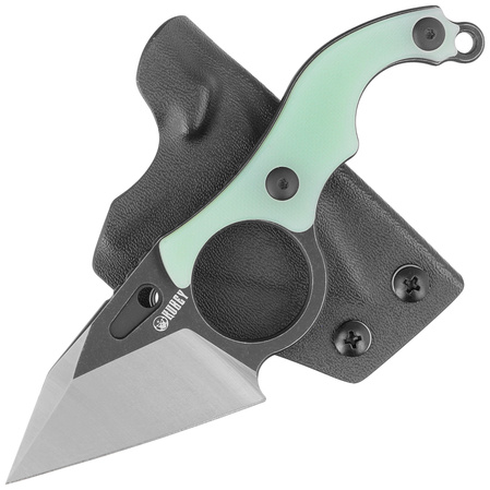 Nóż Kubey Hippocam KU166B Jade G10, Satin/Blackwashed D2