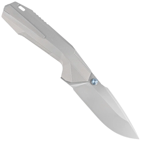 Remette RT-WK1-A Disassemble Knife Gray Titanium, Hand Grinding Pearlescent M390