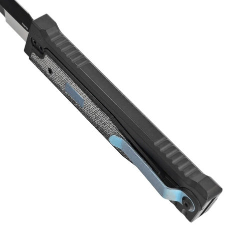 Nóż grawitacyjny OTF Reate EXO 2.0 D/E Black PVD Titanium / Black Micarta, Black PVD Elmax (EXO BLK.PVD.DE.BKM)