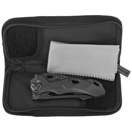 Nóż składany RikeKnife Athron A Black DLC Titanium, Black DLC M390 (RK-Athron A-B)
