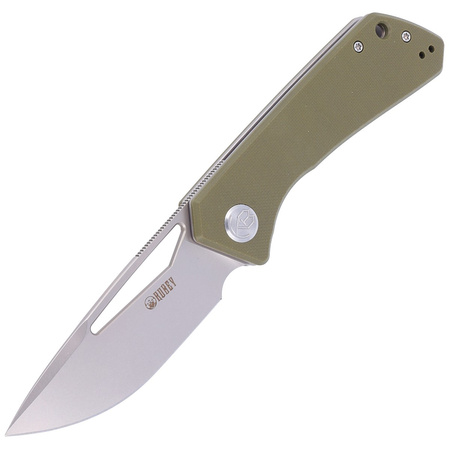 Nóż składany Kubey Thalia Green G10, Beadblasted D2 (KU331D)