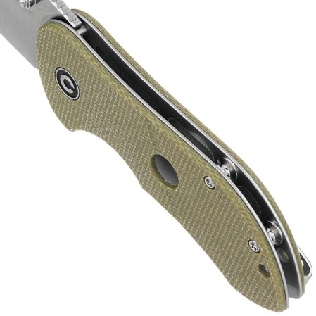 Nóż składany Civivi Gordo Olive Canvas Micarta, Satin D2 by Peter Carey (C22018C-2)