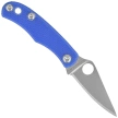 Spyderco Bug Knife Blue G10, Satin 12C27 (C133GBLP)