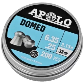 Apolo Domed AirGun Pellets .25/6.35 mm, 200 pcs 2.13g/33.0gr (19912)