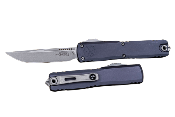Microtech Ultratech Gen IV S/E OTF Knife Graphite Aluminum, Apocalyptic M390MK by Tony Marfione (11214-10APGP)