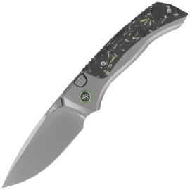 Nóż składany Remette RT-Steed Gray Titanium/Black-Green Carbon Fiber, Pearlescent M390 (RTWS-TY)