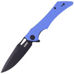 Kubey Raven KB245H Knife Blue G10, Dark Stonewashed AUS-10 by Jelly Jerry