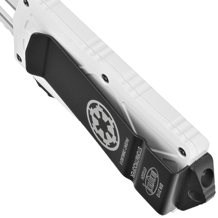 Microtech Exocet T/E Storm Trooper Signature White Aluminium, White M390 by Tony Marfione (158-1ST)