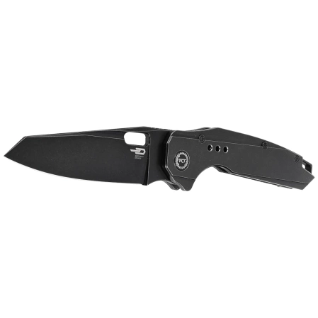 Bestech Nyxie Black Titanium, Black Stonewashed CPM S35VN by Todd Knife and Tool Knife (BT2209B)