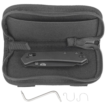 MKM Yipper Black G10, Black Top Shield MagnaCut by Ben Petersen Knife (MK YP-GBKB)