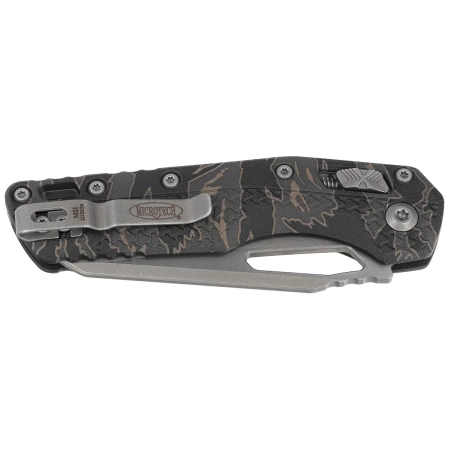 Microtech MSI S/E Knife Tiger Stripe Camo Tri-Grip Polymer, Apocalyptic P/S M390MK by Tony Marfione (210T-11APPMTRC)