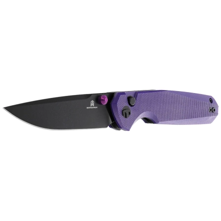 Bestechman Velix Knife Purple G10, Black PVD 14C28N by Ostap Hel (BMK07F)