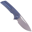 WE Knife Mini Malice Bronze Titanium, Silver Bead Blasted CPM 20CV by Ferrum Forge Knife Works (WE054BL-3)