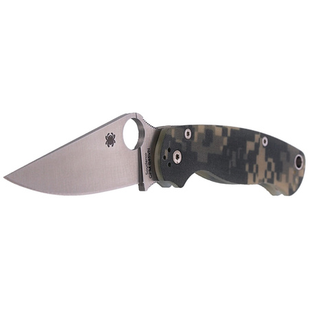 Spyderco Para Military 2 G-10 Camo PlainEdge Knife (C81GPCMO2)