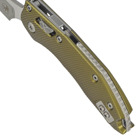 Nóż składany Microtech Stitch Ram-Lok S/E OD Green Fluted G10, Apocalyptic M390MK by Borka Blades and Tony Marfione (169RL-10APFLOD)