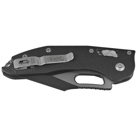 Microtech Stitch Ram-Lok S/E Knife Fluted Black G10, Black M390MK by Borka Blades and Tony Marfione (169RL-1FLGTBK)