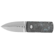 Maserin Daga Black/Blue FatCarbon, Satin Elmax by Attilio Morotti Knife (372/B)