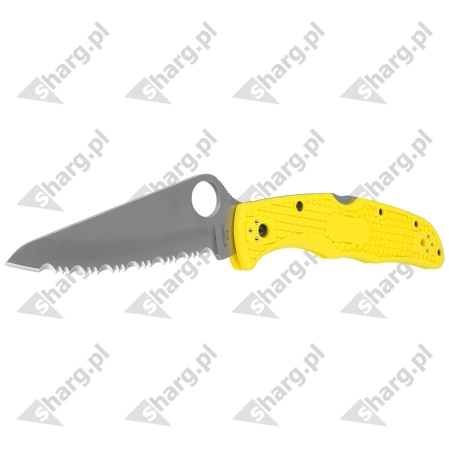 Spyderco Pacific Salt 2 FRN Yellow, Spyder H2 Knife (C91SYL2)