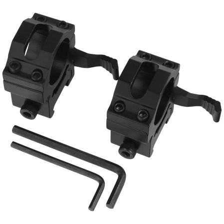 Quick-detach scope mount for 22 mm rail, 1 inch tube, medium height