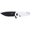 Kubey Knife Wolverine, Ivory G10, Dark Stonewashed D2 (KU233G)