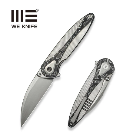 Nóż składany WE Knife Zenthra Titanium/Aluminium Foil Carbon, Satin M390 (WE24021C-4)