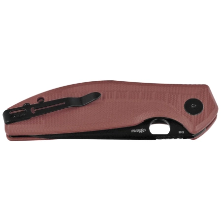 Bestechman Angry Owl Knife Brown G10, Black PVD D2 by Keanu Alfaro (BMK12D-2)