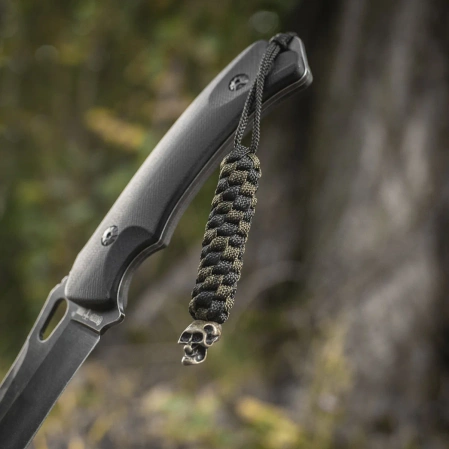 M-Tac knife lanyard Helix Skull Black/Olive paracord (10283201)
