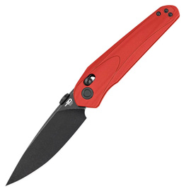 Bestech Mothus Knife Red G10, Black Stonewashed 14C28N by Kombou (BG67H)