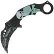 Nóż składany Martinez Albainox Training Karambit 3D Skull Black ABS, Blunt 3Cr13MoV (18713-A)