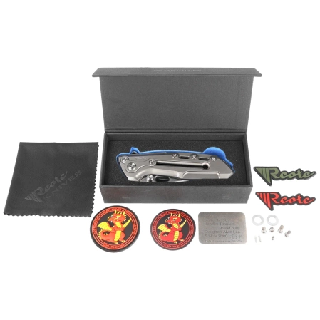 Nóż składany Reate T1000-V2 Gray Titanium, Stonewashed/Satin M390 by Alvin Lee