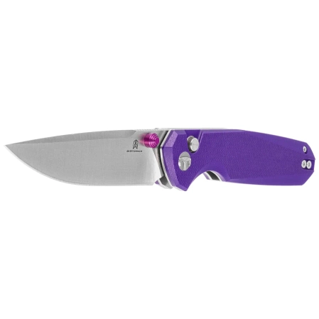 Nóż składany Bestechman Velix Purple G10, Satin/Stonewashed 14C28N by Ostap Hel (BMK07C)