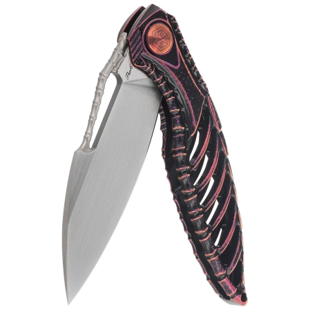 RikeKnife Thor6 Black / Purple Titanium, Satin M390 (RK Thor6-M-BP)