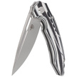 Bestech Knife Ornetta Carbon Fiber / White G10, Stonewash / Satin N690 by Kombou (BL02C)