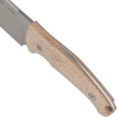 anger Natural Canvas Micarta, Stonewashed N690 by Jens Ansø knife (VT4054CN)