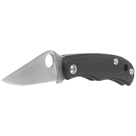 Spyderco Bug Knife Black G10, Satin 12C27 (C133GBKP)