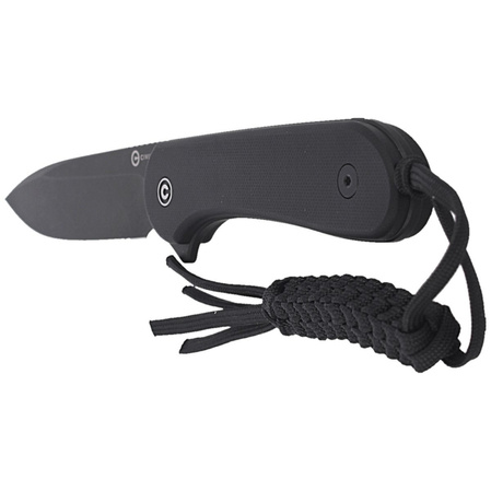 Civivi Elementum Fixed Tactical Knife Black G10, Black Stonewashed D2 (C2105A)