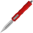 Microtech Dirac D/E OTF Knife Red Aluminum, Stonewashed M390 by Tony Marfione (225-10RD)