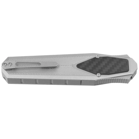 Remette RT-Swordfish CP Knife Gray Aluminum/Carbon Fiber, Ceramic Sandblasted S35VN (ZL103D1)