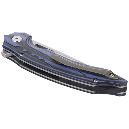 Nóż składany Bestech Ornetta Carbon Fiber / Blue G10, Stonewash / Satin N690 by Kombou (BL02A)