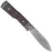 Fox Gunstock Pocket Knife Bison Micarta/Titanium, Satin M390 (FX-558 BI)